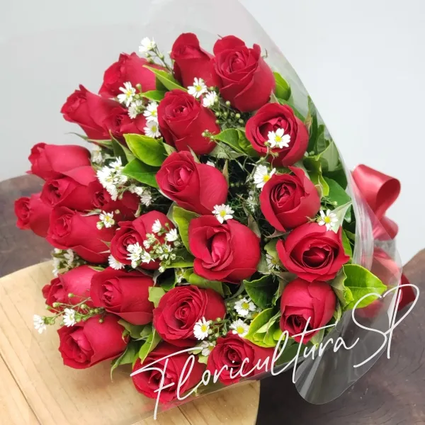 Buquê Paulista com 24 Rosas